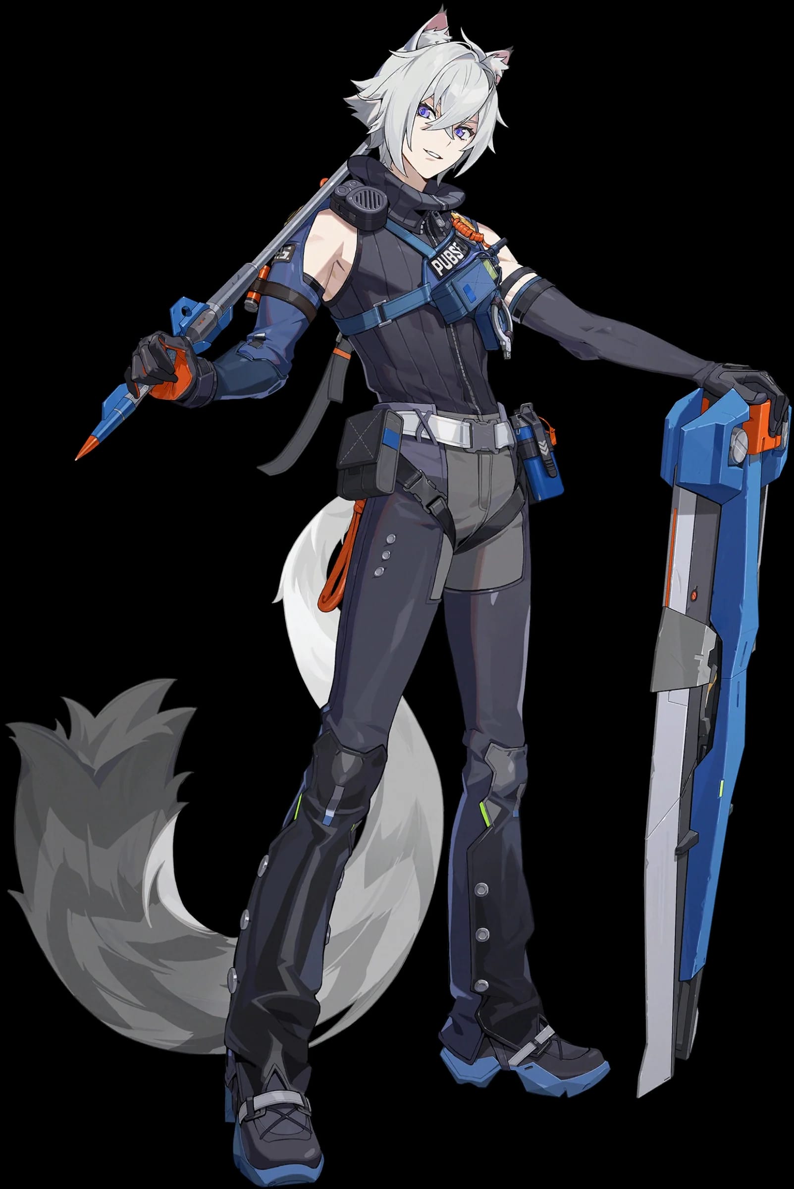 Seth ZZZ full body art Seth full body splash art — Zenless Zone Zero Electric Defense agent