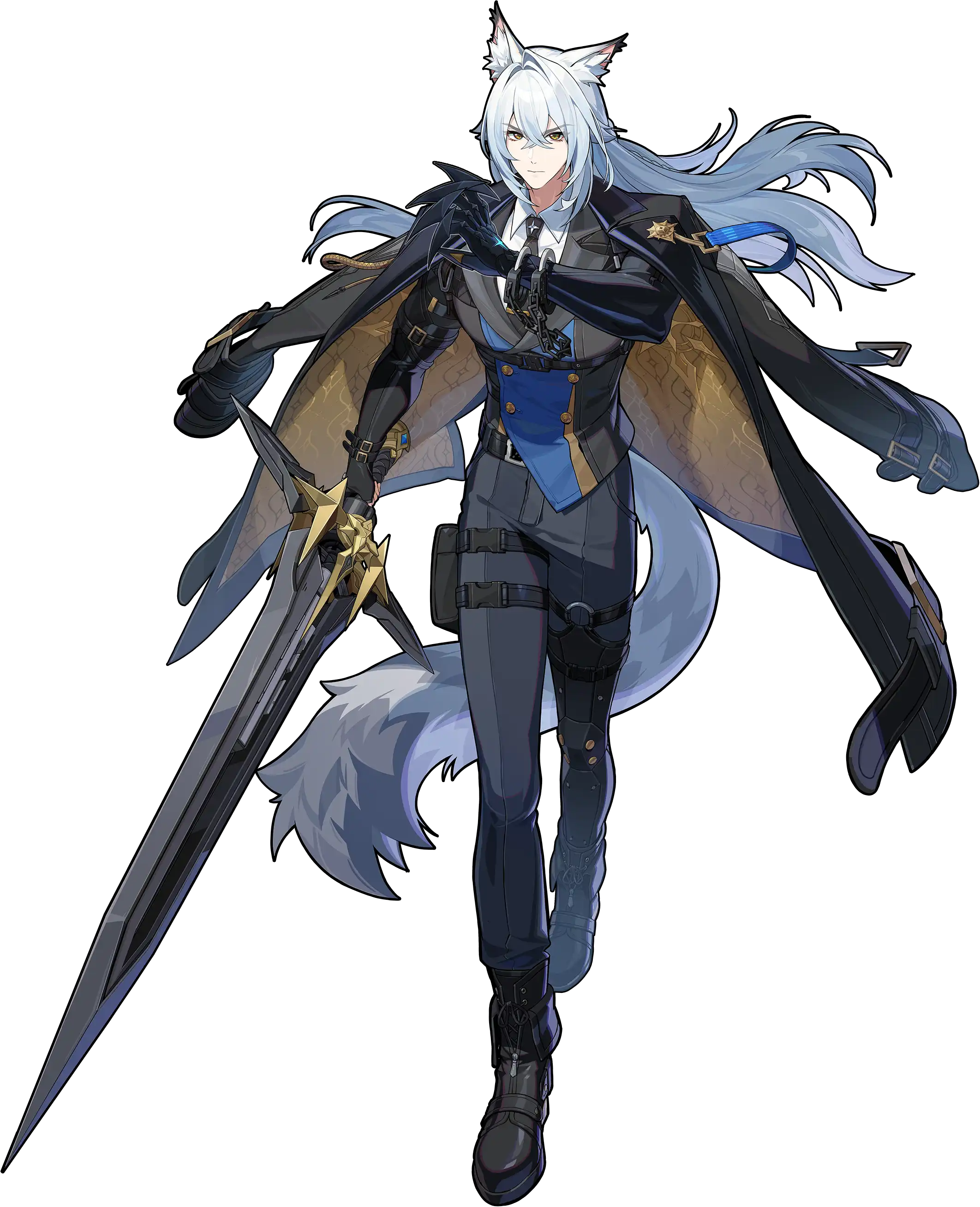 Severian ZZZ full body art Severian full body splash art — Zenless Zone Zero Wind Attack agent