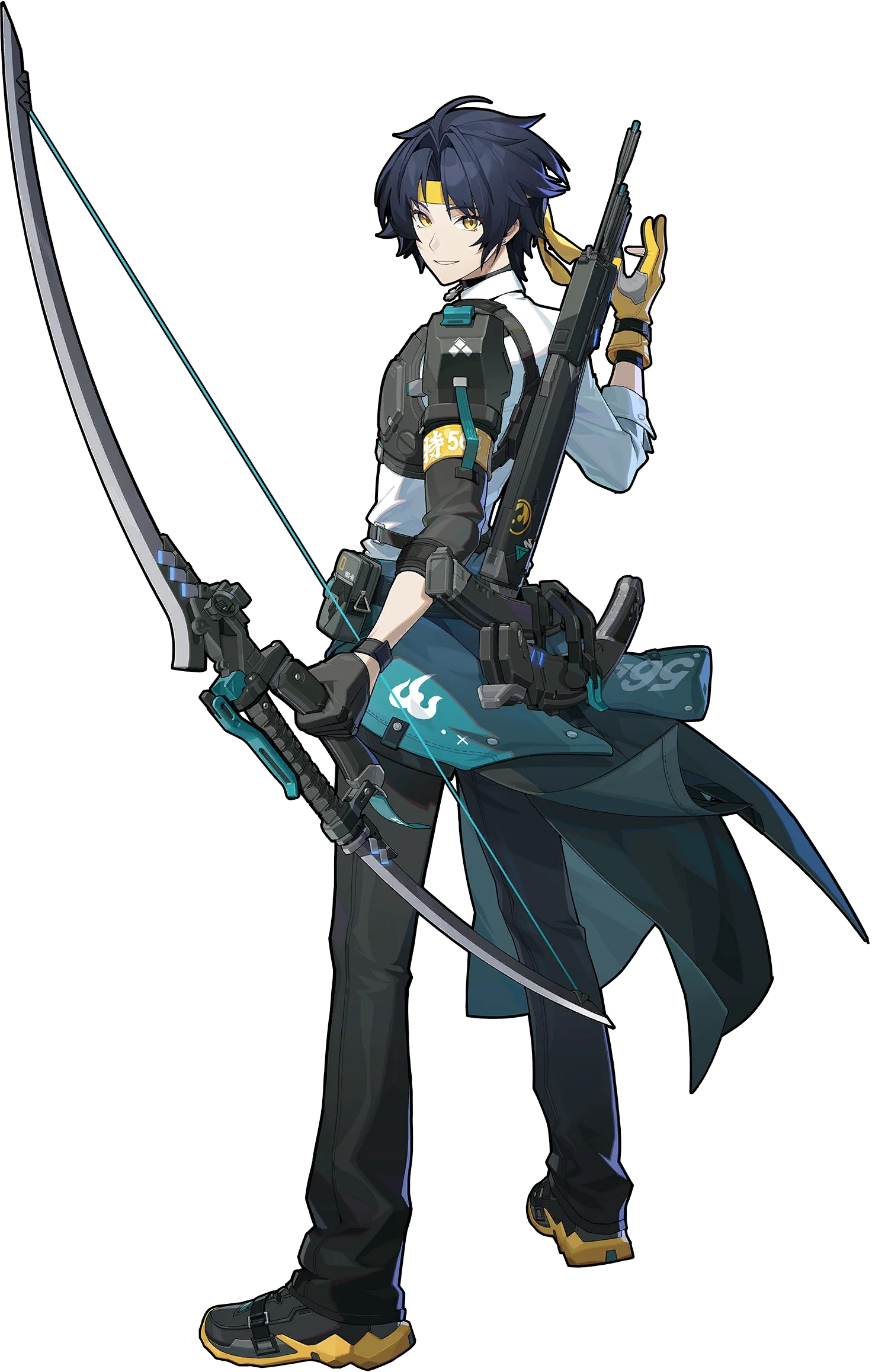 Harumasa ZZZ full body art Harumasa full body splash art — Zenless Zone Zero Electric Attack agent