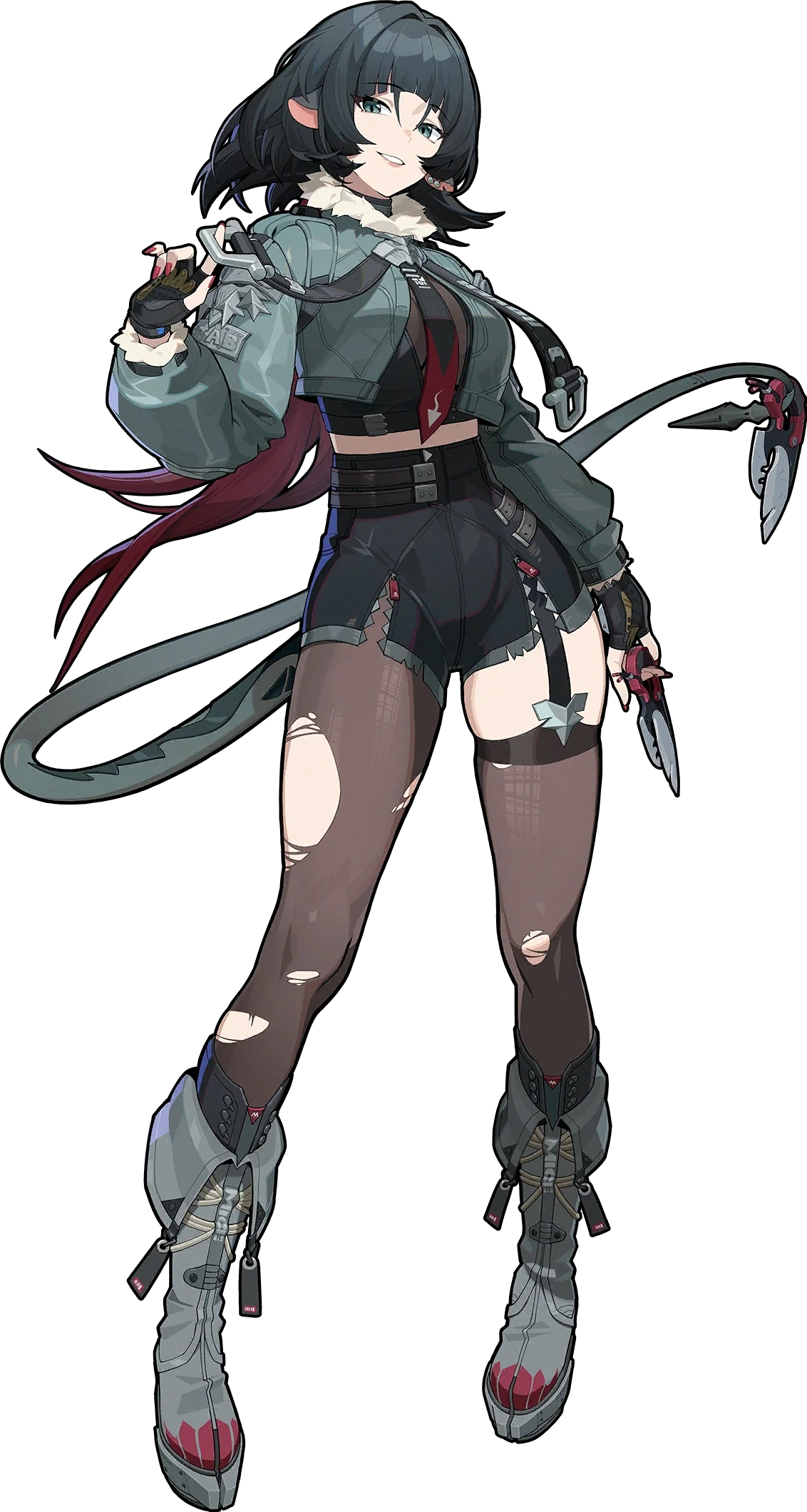 Jane Doe ZZZ full body art Jane Doe full body splash art — Zenless Zone Zero Physical Anomaly agent