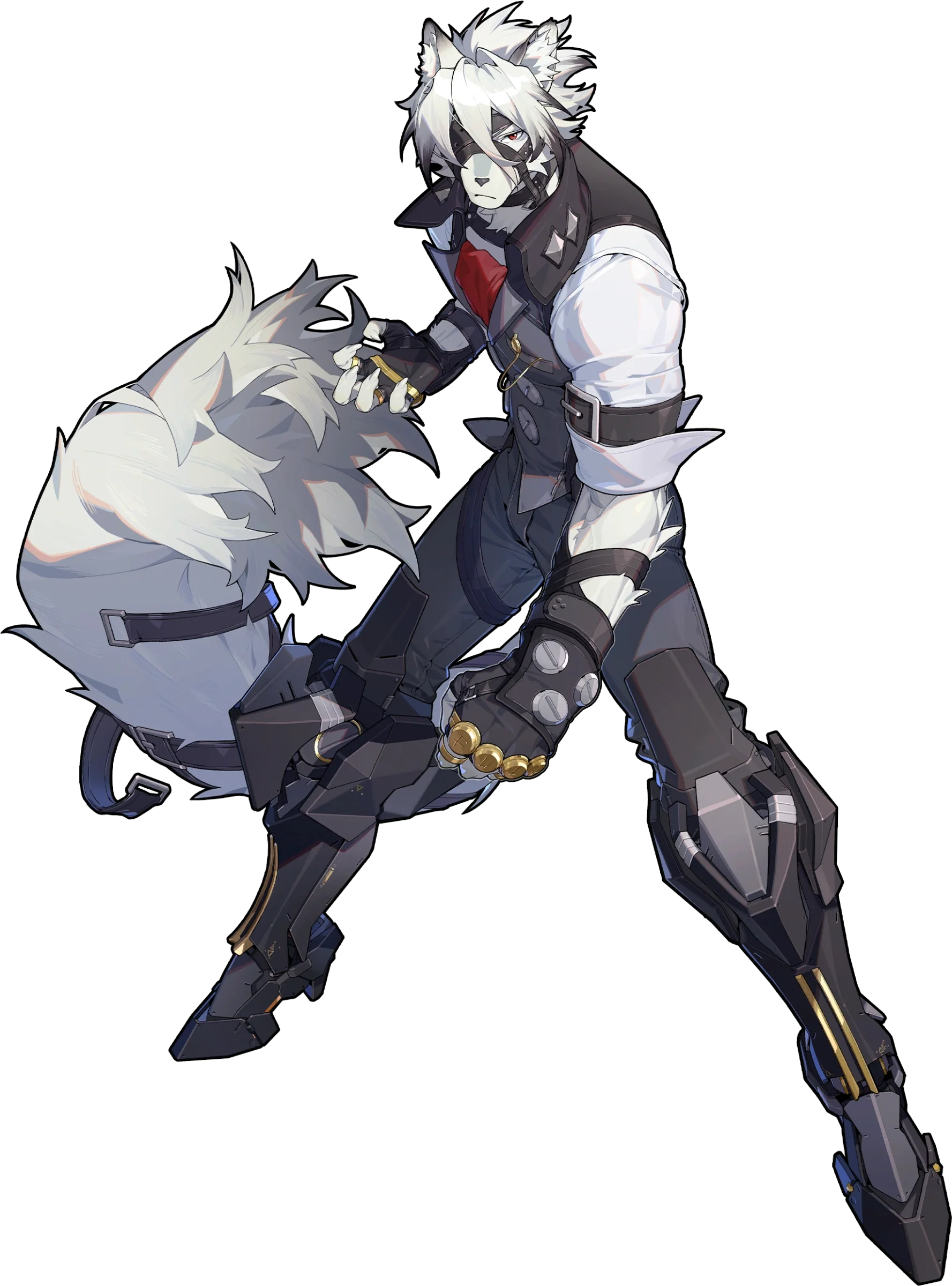 Von Lycaon ZZZ full body art Von Lycaon full body splash art — Zenless Zone Zero Ice Stun agent