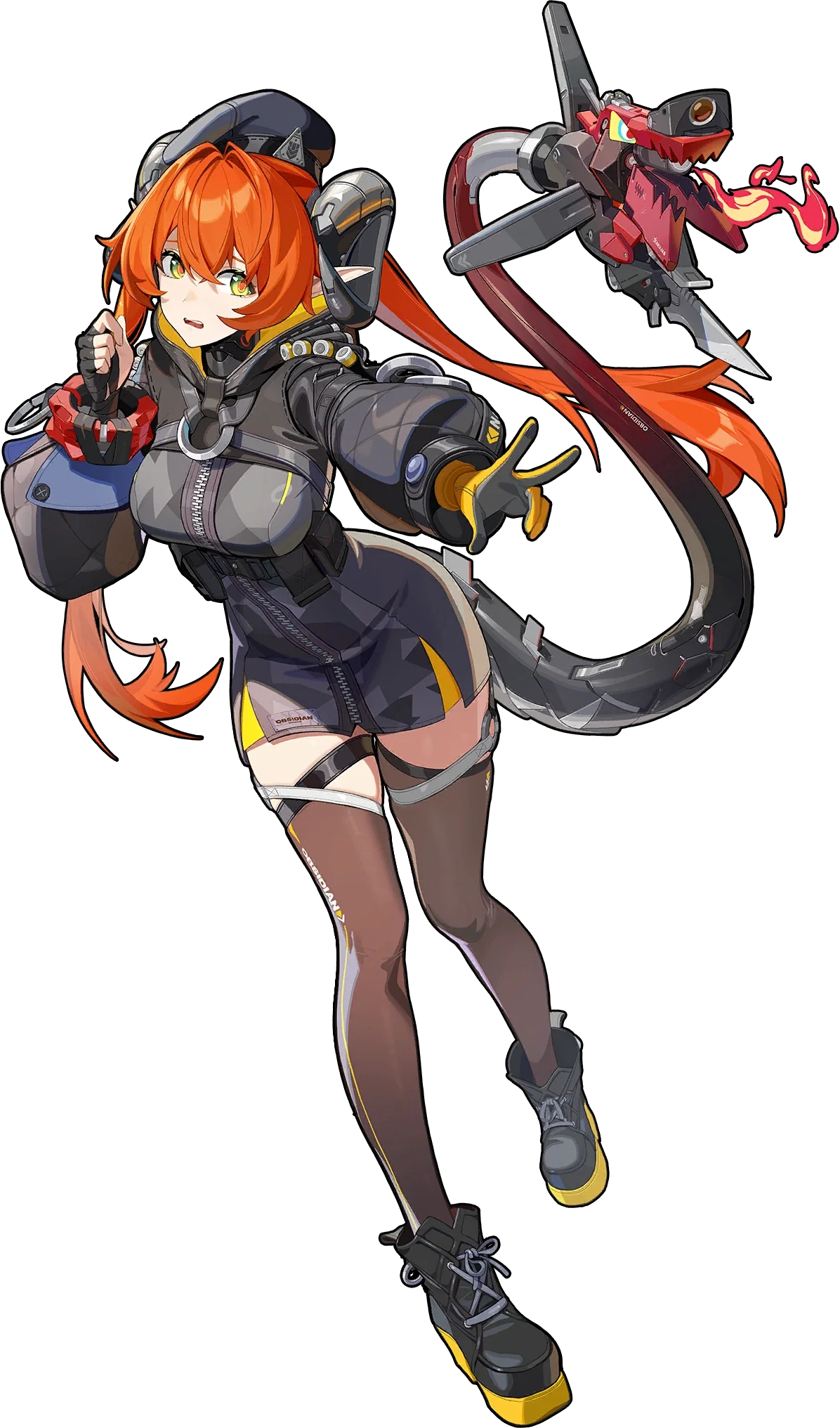 Orphie ZZZ full body art Orphie full body splash art — Zenless Zone Zero Fire Attack agent