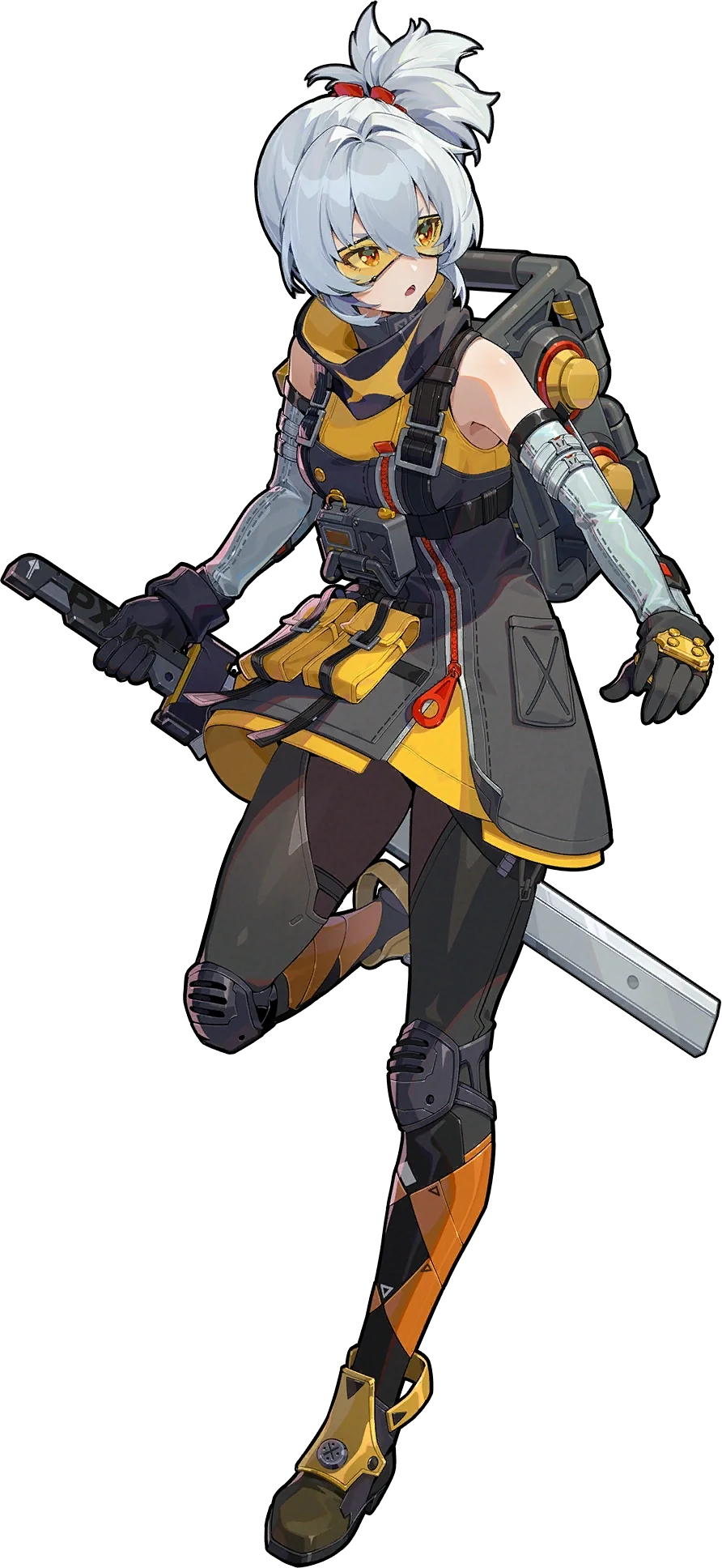 Soldier 11 ZZZ full body art Soldier 11 full body splash art — Zenless Zone Zero Fire Attack agent